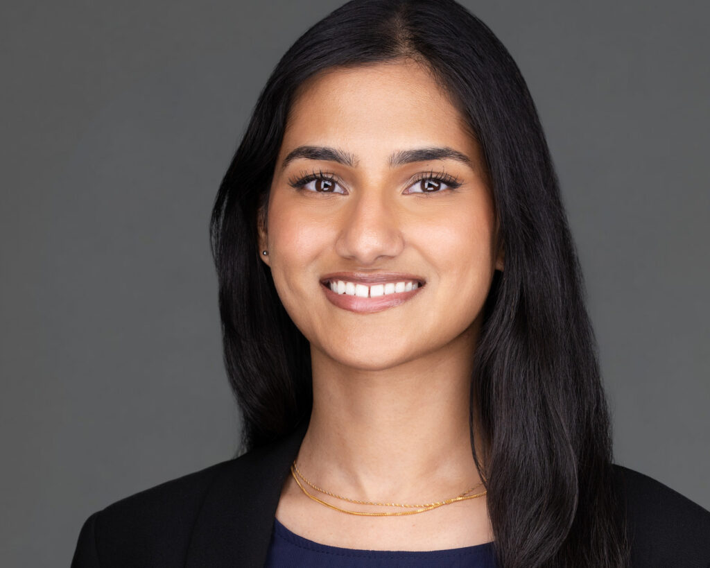 A residency headshot of a young woman