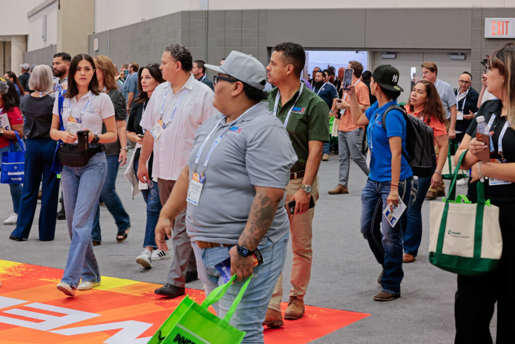 people attending and event
